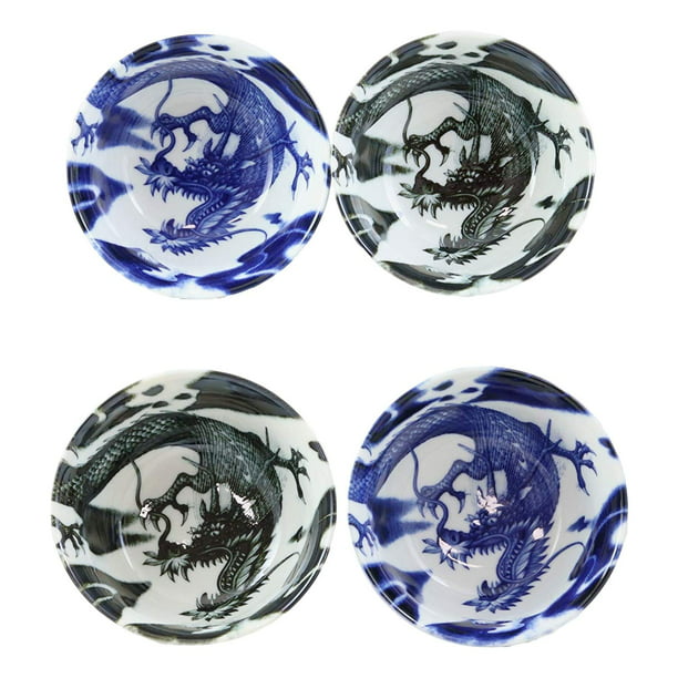 Ebros Pack Of 4 American Bison Abstract Art Bowl Set Perfect For Cereal Soup